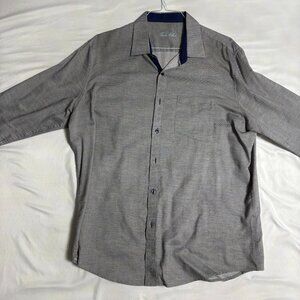 Grey Tasso Elba Button-Down Shirt - Size XL, Lightly Worn